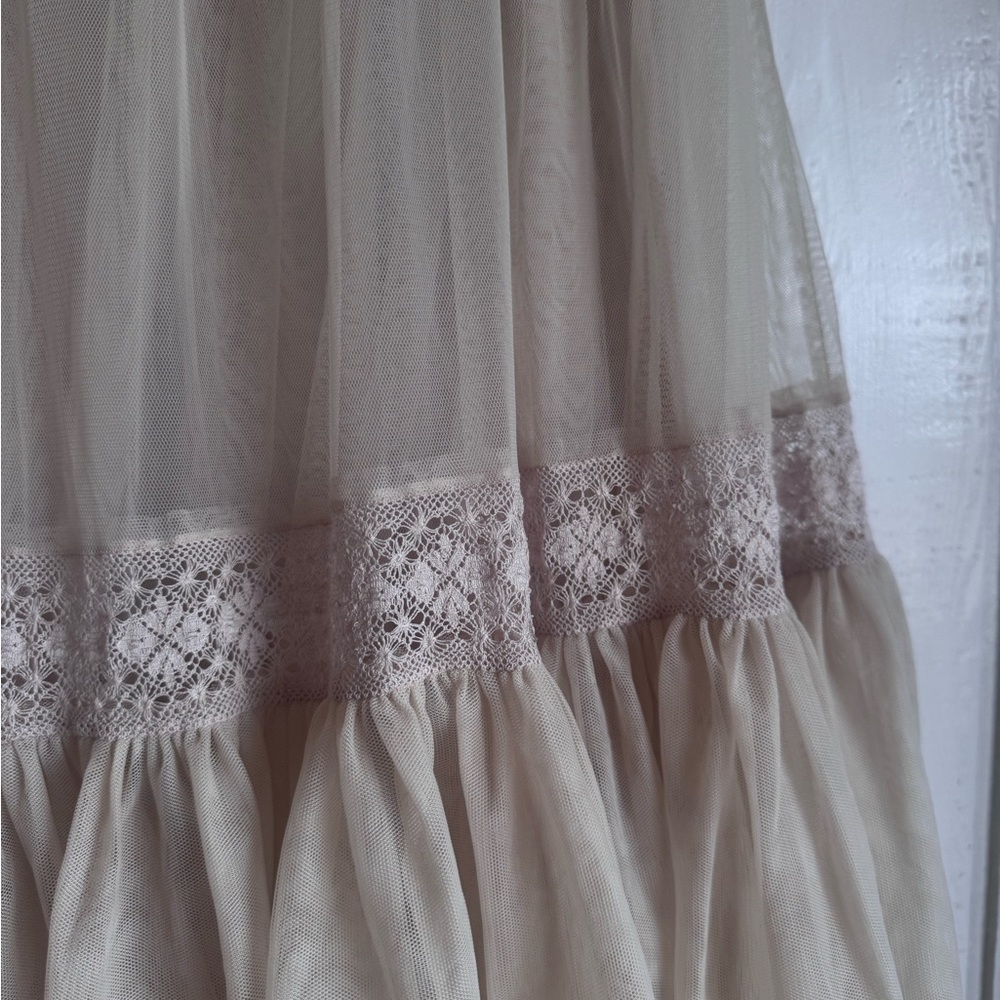 Needle & Thread Lace Tulle Maxi Skirt - Picture 5 of 7